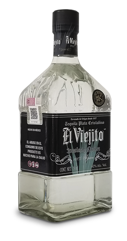 Tequila El Viejito Plata Cristalino